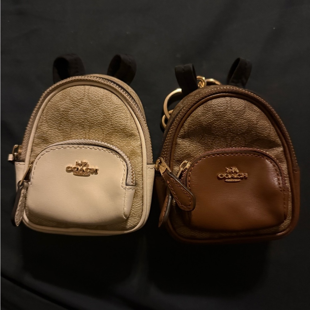 2 Coach Backpack Charms